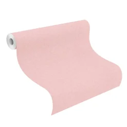 Rasch Vliestapete Uni Stoff Optik Rosa 252873
