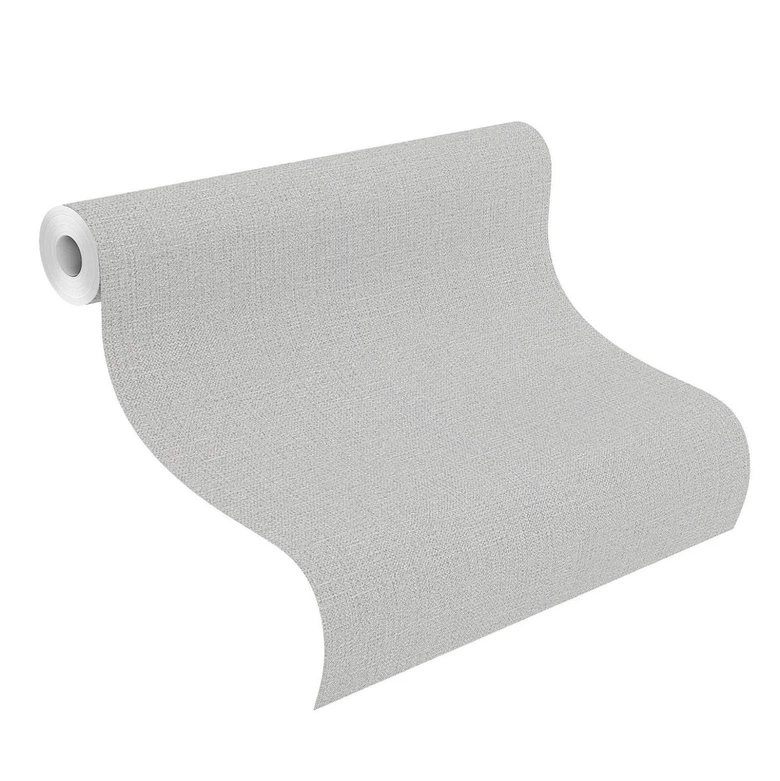Rasch Vliestapete Uni Textil grau 639612