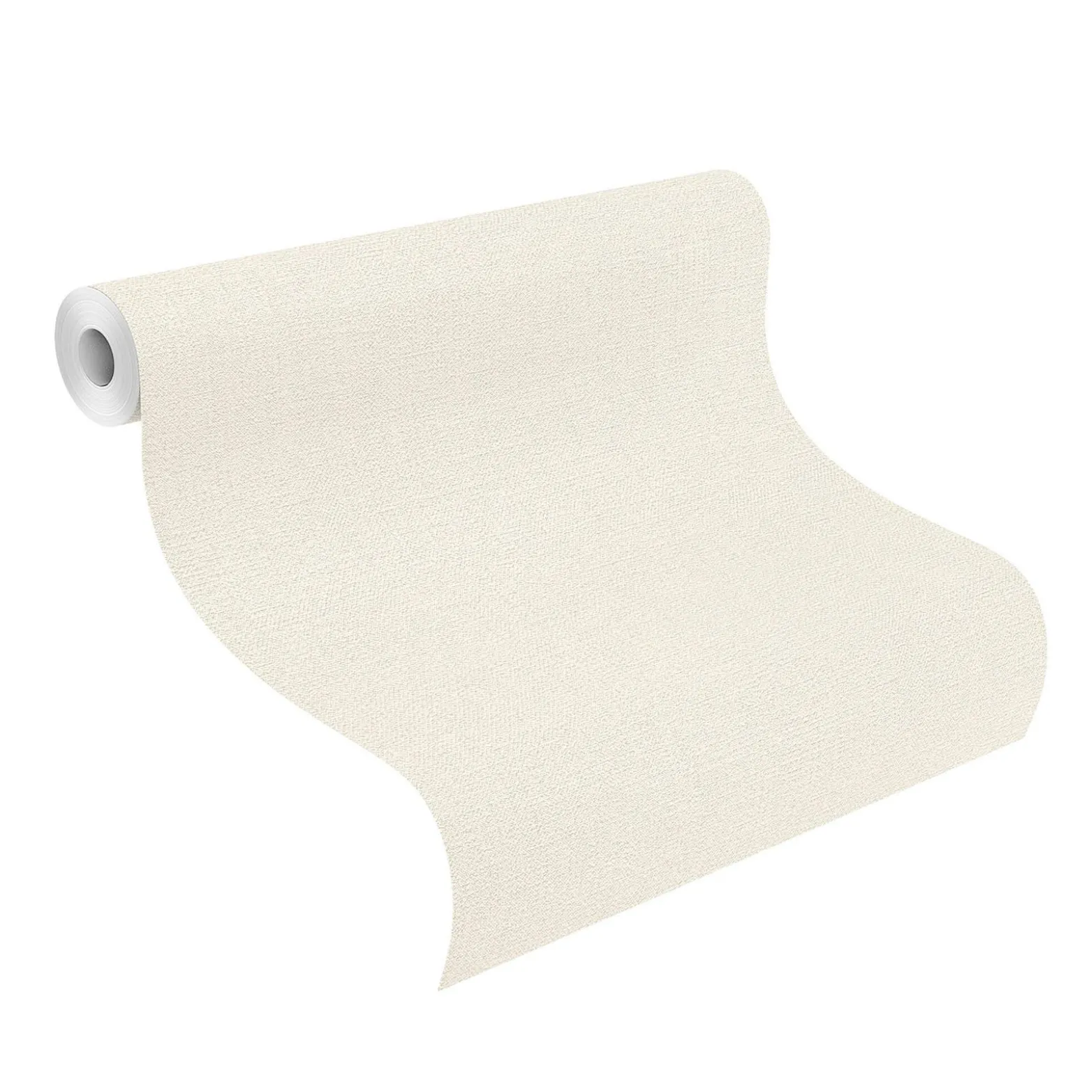 Rasch Vliestapete Uni Textil weiß 639636