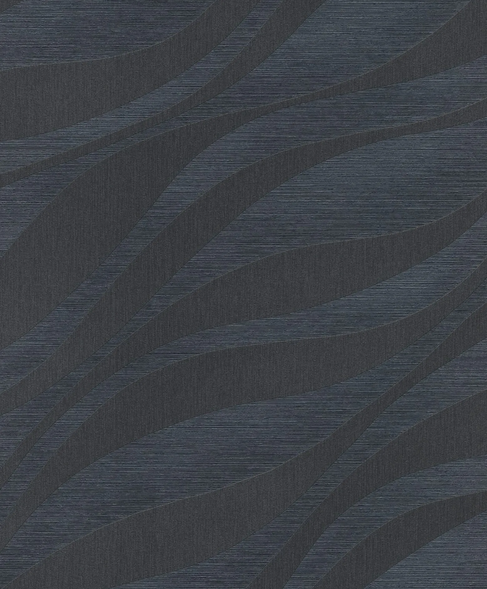 Rasch Vliestapete Wellen Muster Blau Grau Glanz 608076