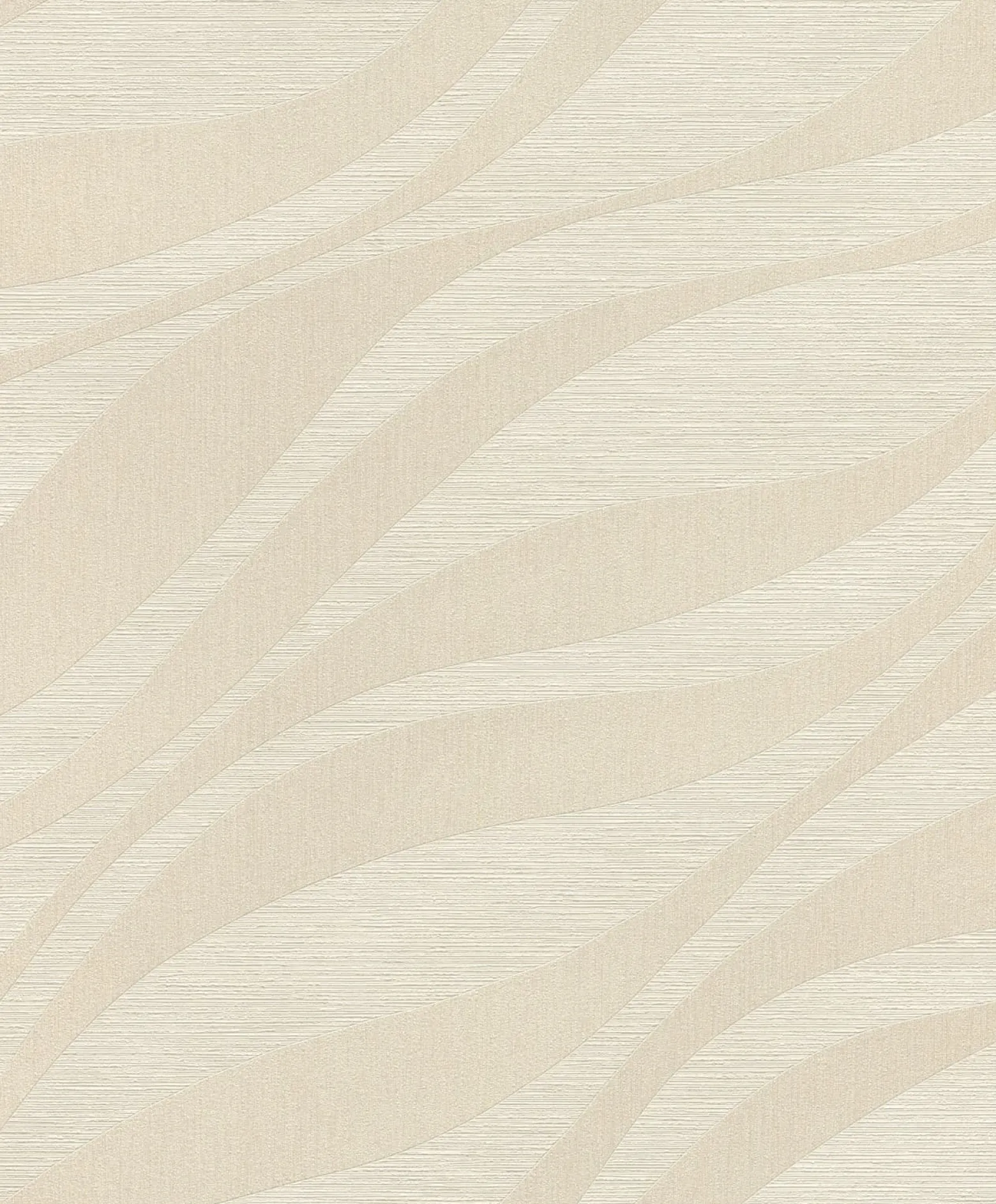 Rasch Vliestapete Wellen Muster Beige Metallic 608038