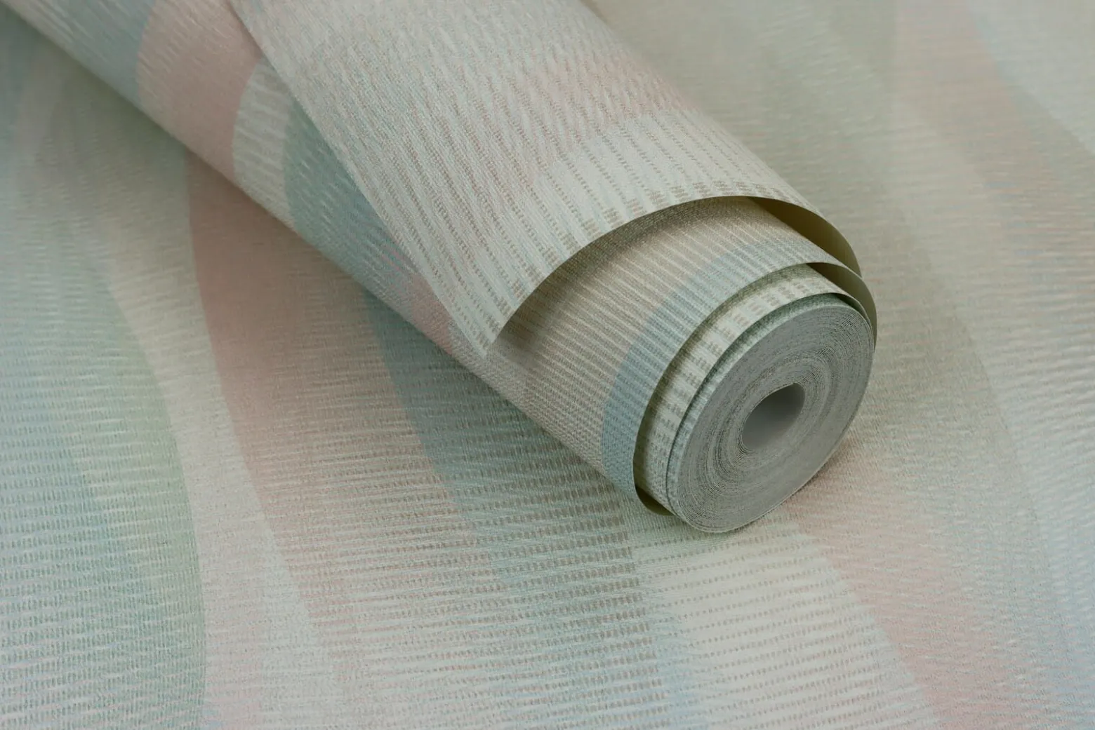 Rasch Vliestapete Wellen Rosa Grün Blau 651522