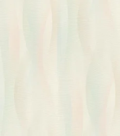 Rasch Vliestapete Wellen Rosa Grün Blau 651522