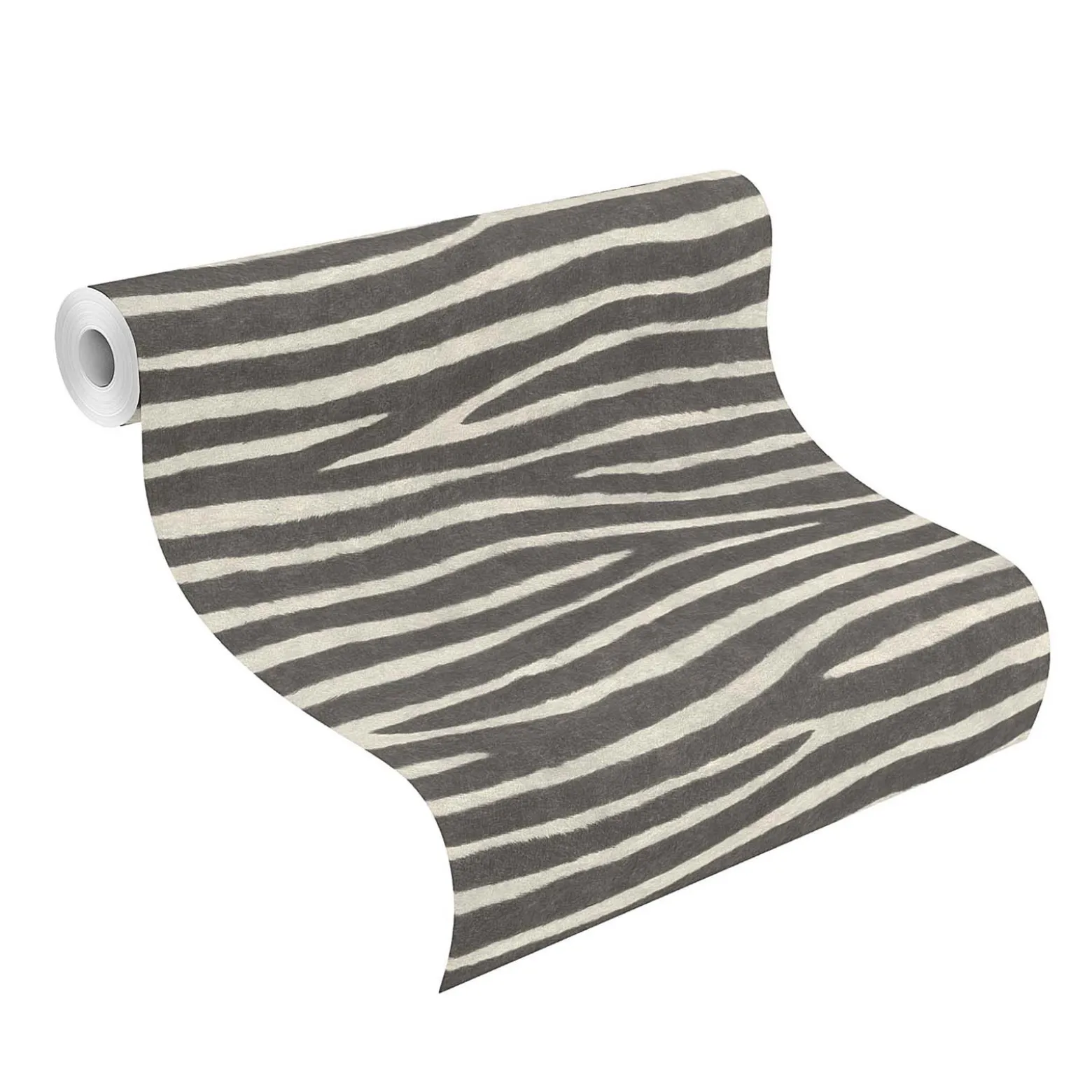 Rasch Vliestapete Zebra Streifen Schwarz Weiß 751727
