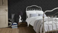 Retro Barock Tapete Black & White 5526-31 schwarz