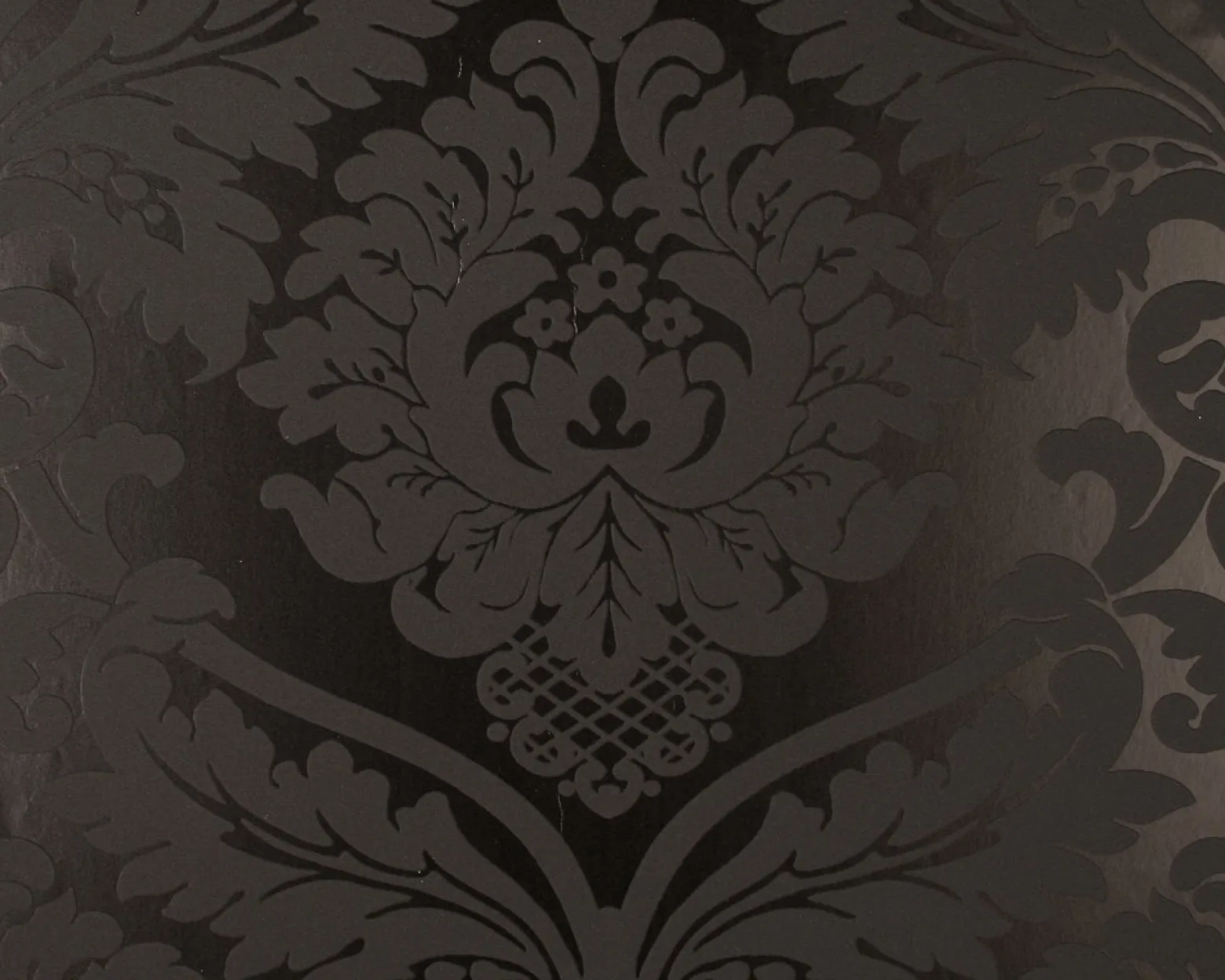 Retro Barock Tapete Black & White 5526-31 schwarz