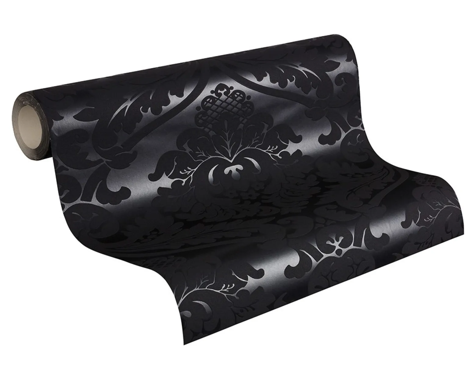 Retro Barock Tapete Black & White 5526-31 schwarz