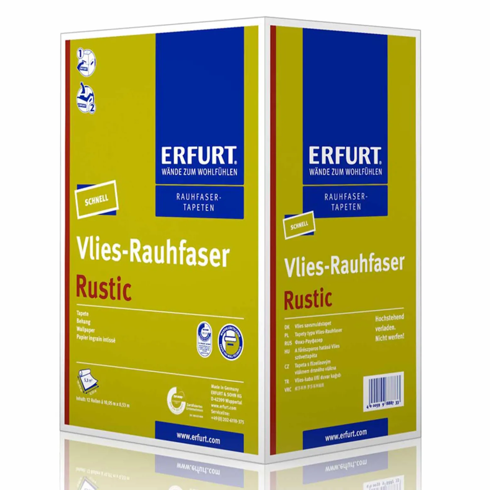 1 Rolle Erfurt Vlies Rauhfaser Rustic Tapete