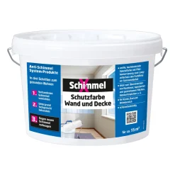 SchimmelX Schutzfarbe Wand + Decke weiß hochdeckend 2,5L
