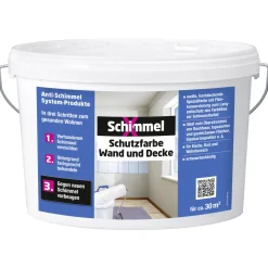 SchimmelX Schutzfarbe Wand und Decke weiß hochdeckend 5L