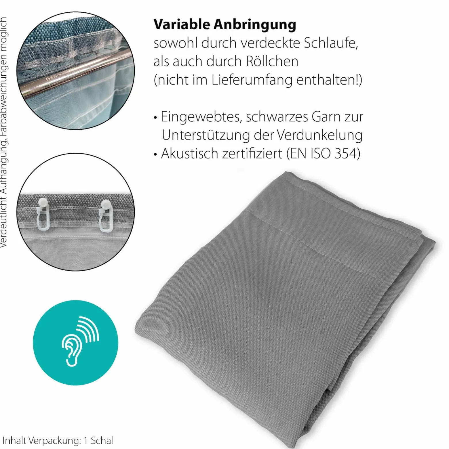 Schlaufenschal Galdin Homing Verdunkelungsstoff 5951-12