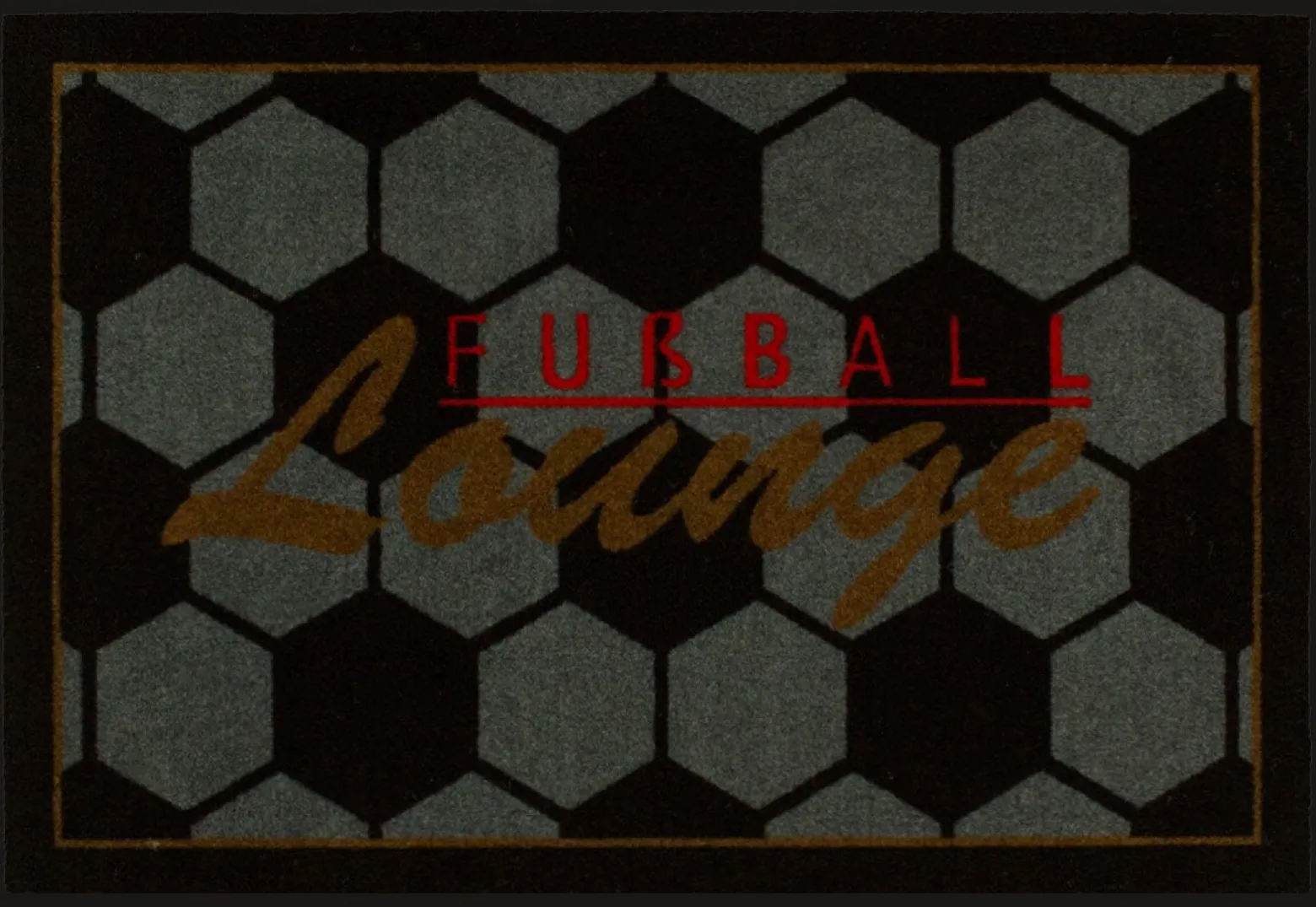 Schmutzfang Fussball Spruch 50x75 cm 2 Designs