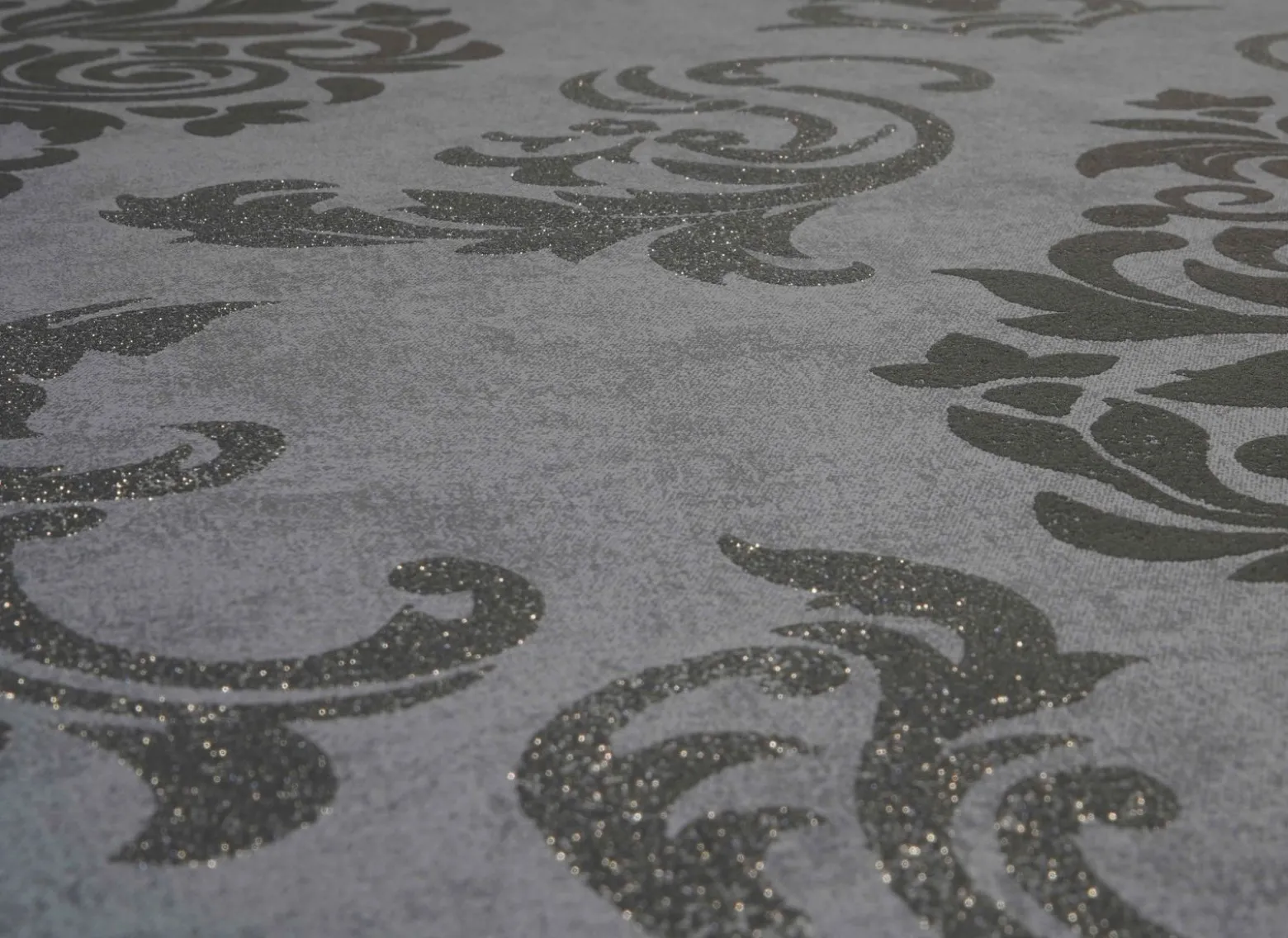 Selbstklebende Tapete Barock grau schwarz Panel 368241