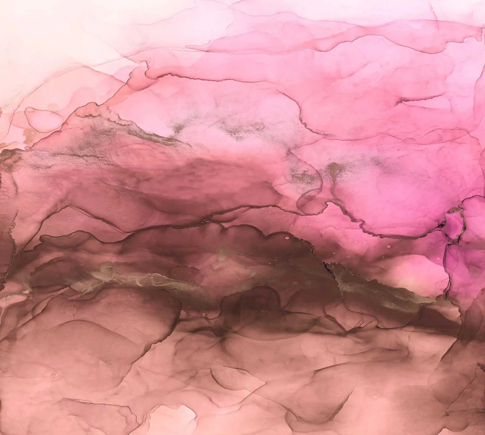 Tapete Abstrakt Aquarell Guido Maria Kretschmer pink
