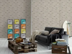 Tapete Backsteinmauer grau 7798-30