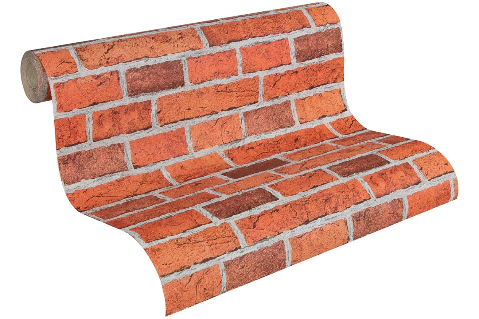 Tapete Backsteinmauer rotorange 7798-16