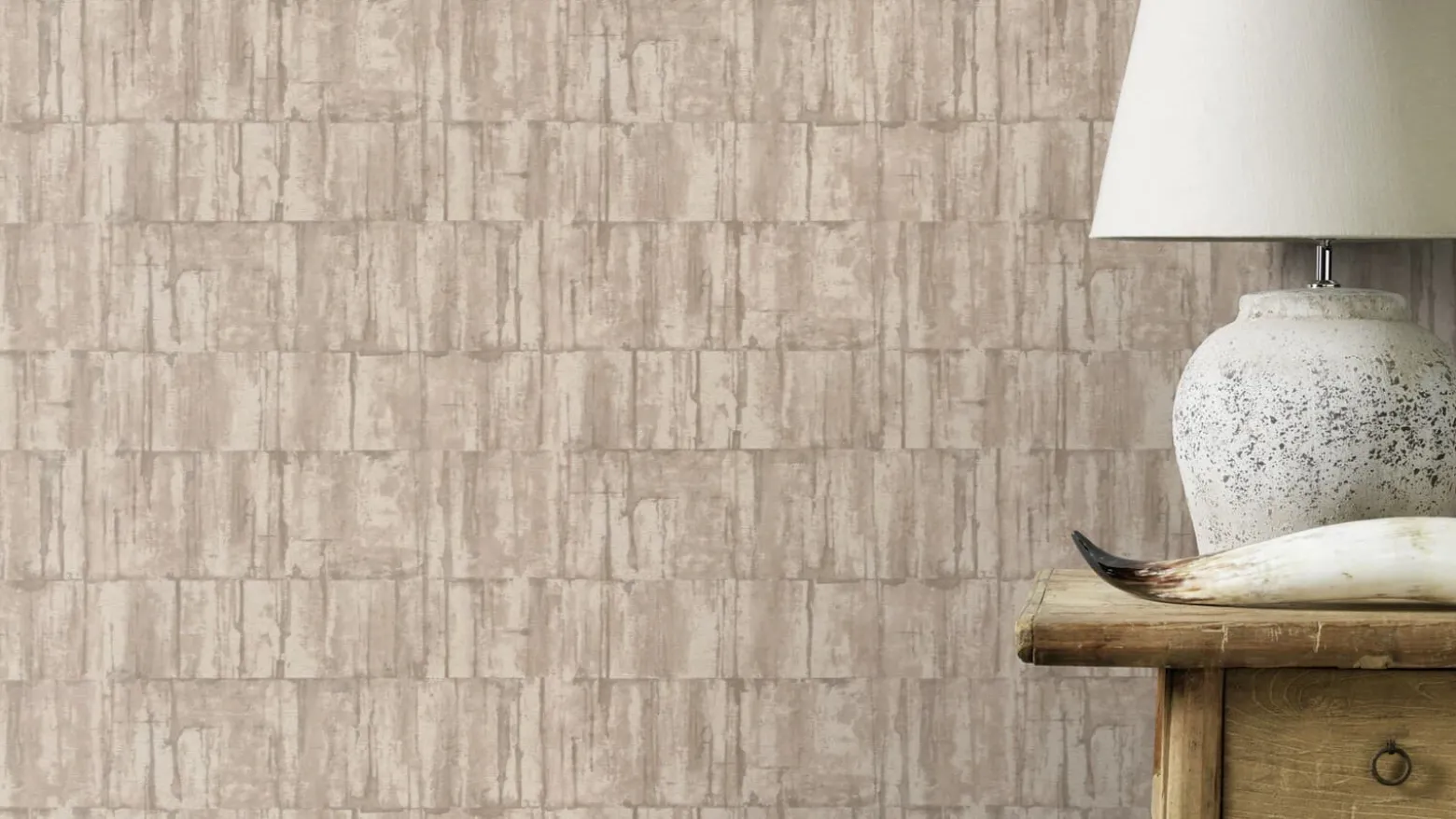 Tapete Barbara Home Betonoptik Beige-Grau 560329