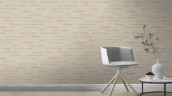 Tapete BARBARA Home Schriftzug beige rot 522181