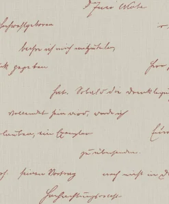 Tapete BARBARA Home Schriftzug beige rot 522181