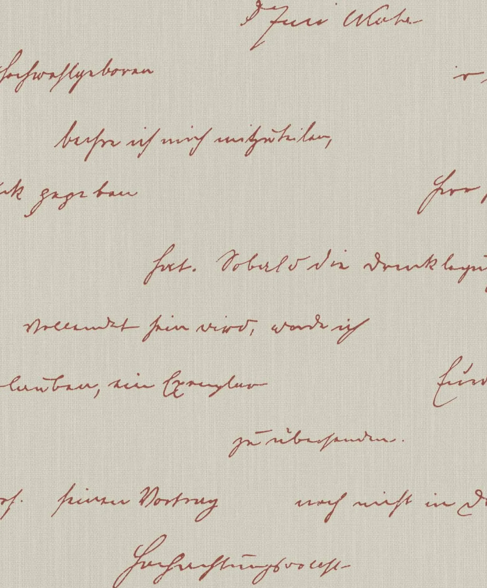 Tapete BARBARA Home Schriftzug beige rot 522181