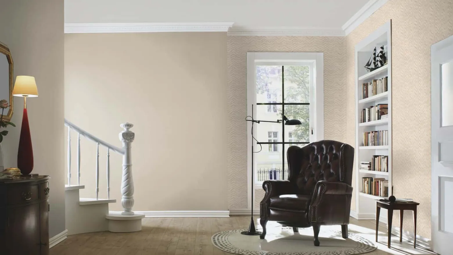 Tapete Barbara Home Uni Meliert Beige-Grau 560077