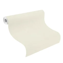 Tapete Barbara Home Uni Meliert Weiß 560282