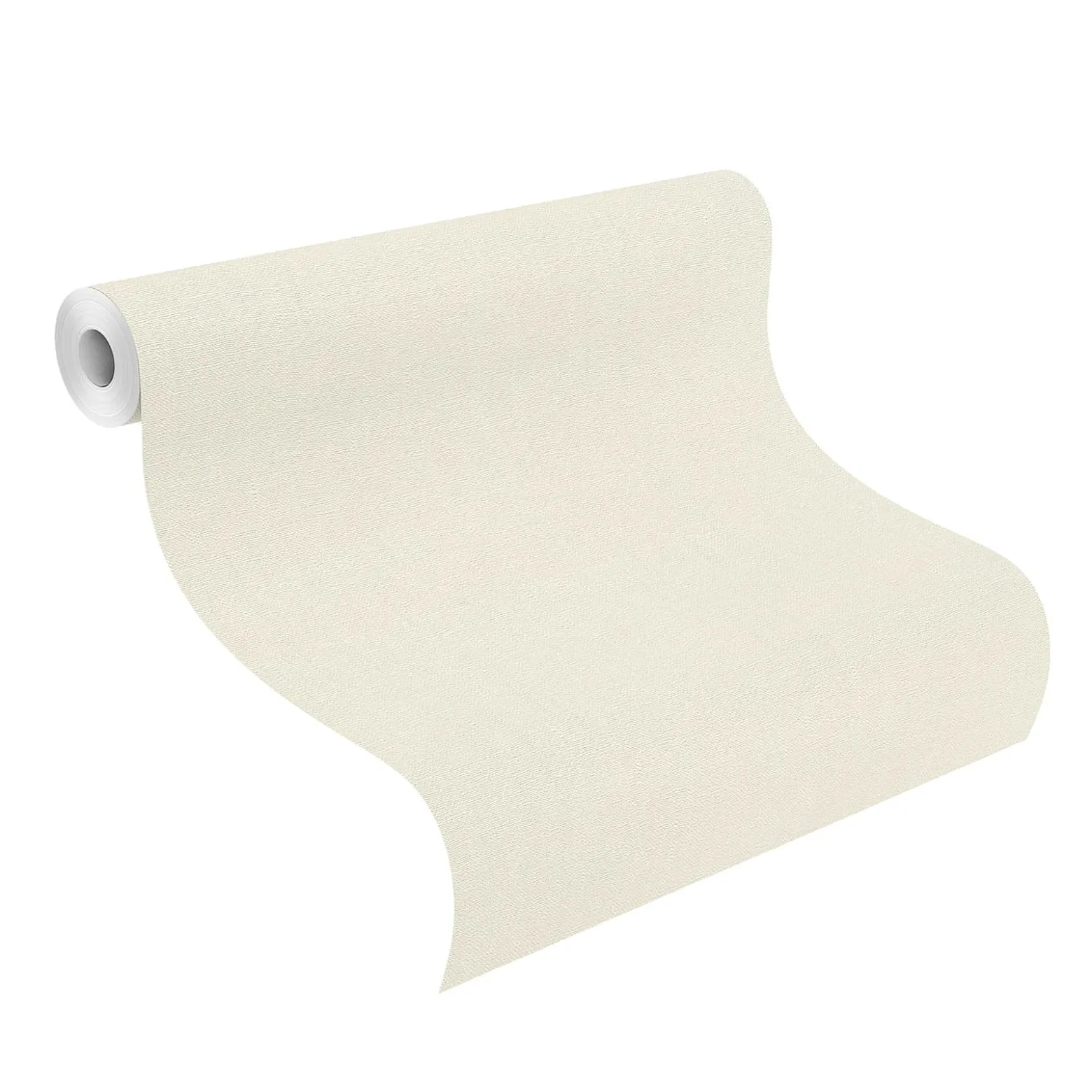 Tapete Barbara Home Uni Meliert Weiß 560282