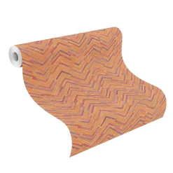 Tapete Barbara Home Zickzack Motiv Beige-Orange 560978