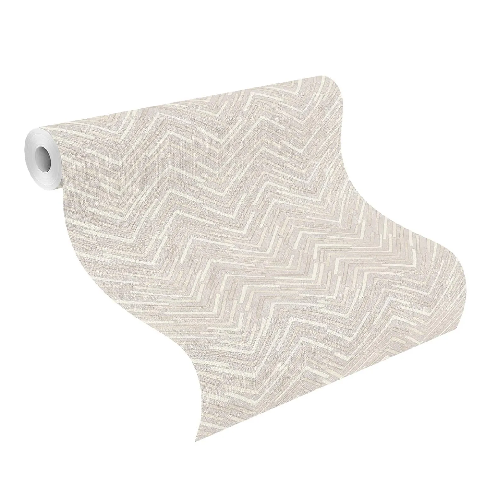 Tapete Barbara Home Zickzack Motiv Flieder-Grau 560961