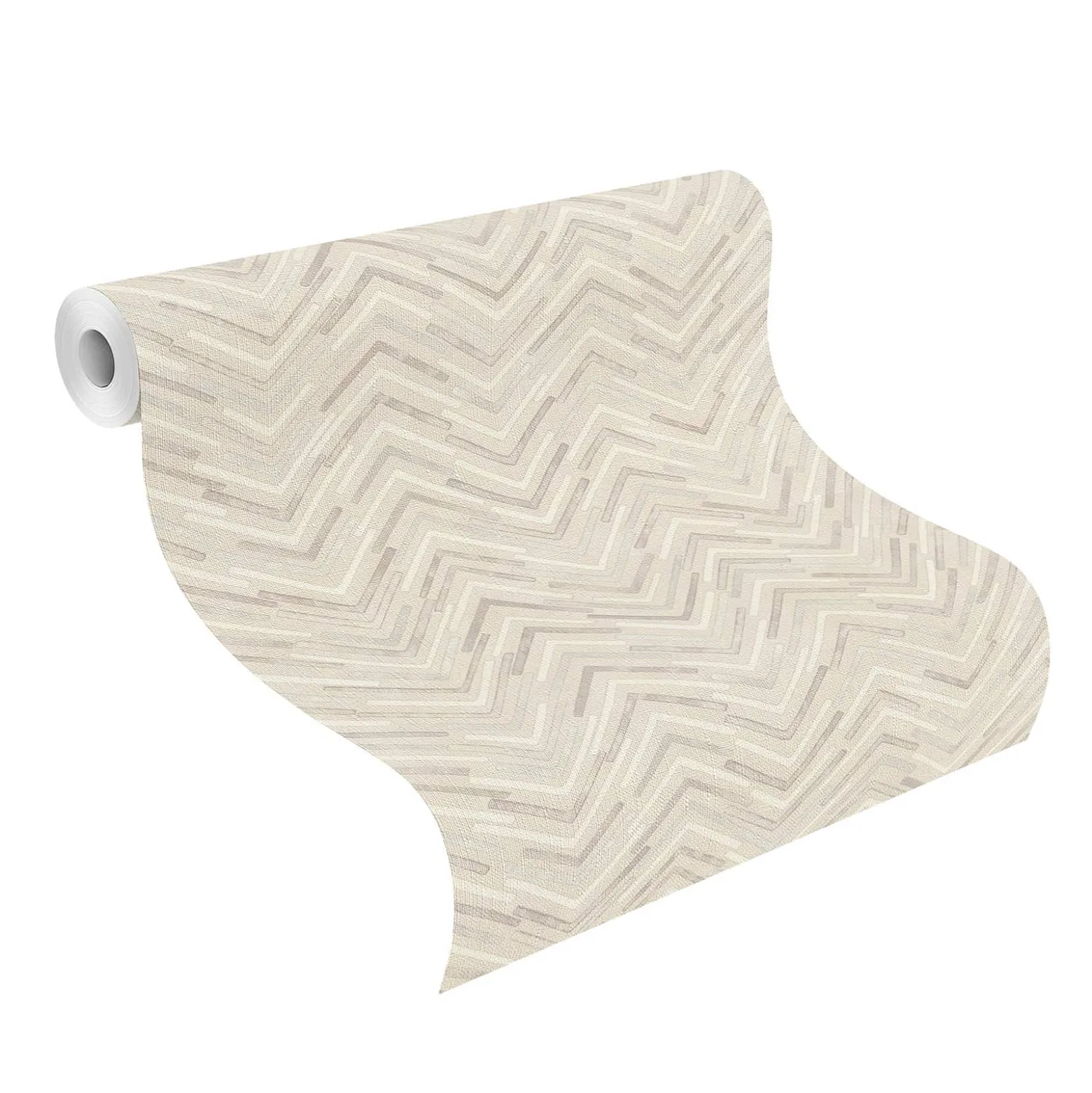 Tapete Barbara Home Zickzack Motiv Beige-Grau 560954