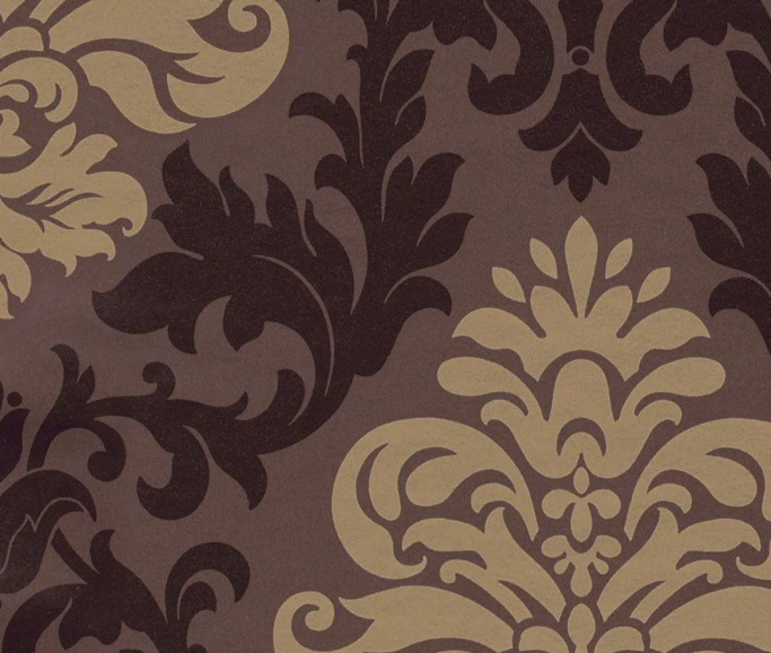 Tapete Barock Ornamente Lounge Glanz braun gold 156645