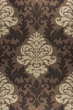Tapete Barock Ornamente Lounge Glanz braun gold 156645