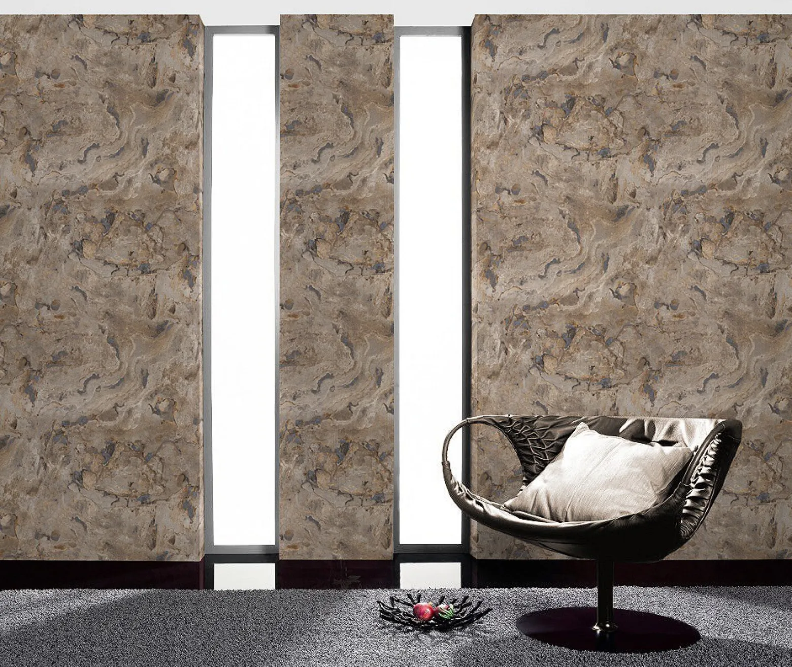 Tapete Black Forest 514612 Marmor-Optik grau beige