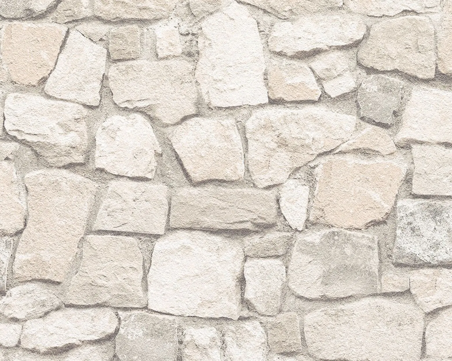 Tapete 3D Bruchsteinmauer creme 6924-29
