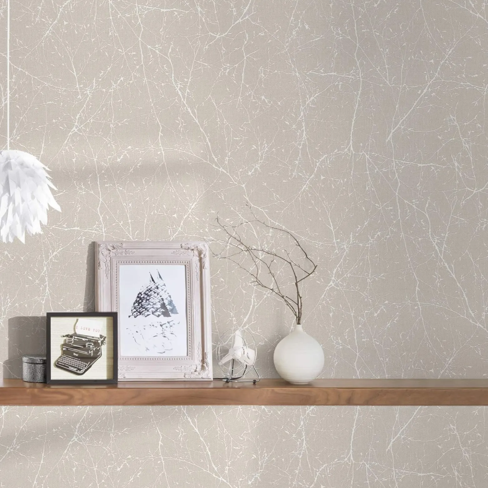 Tapete Elegance AS Creation Natur beige weiß 30507-4