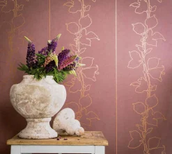 Tapete Floral Glanz rosa Marburg La Veneziana 57945