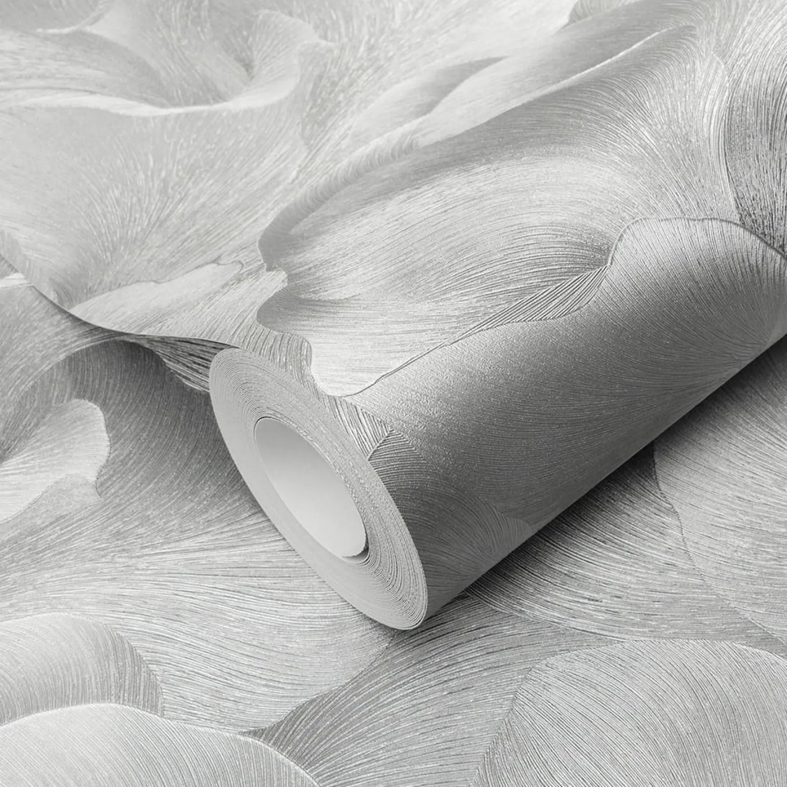 Tapete Guido Maria Kretschmer Floral Silber Metallic