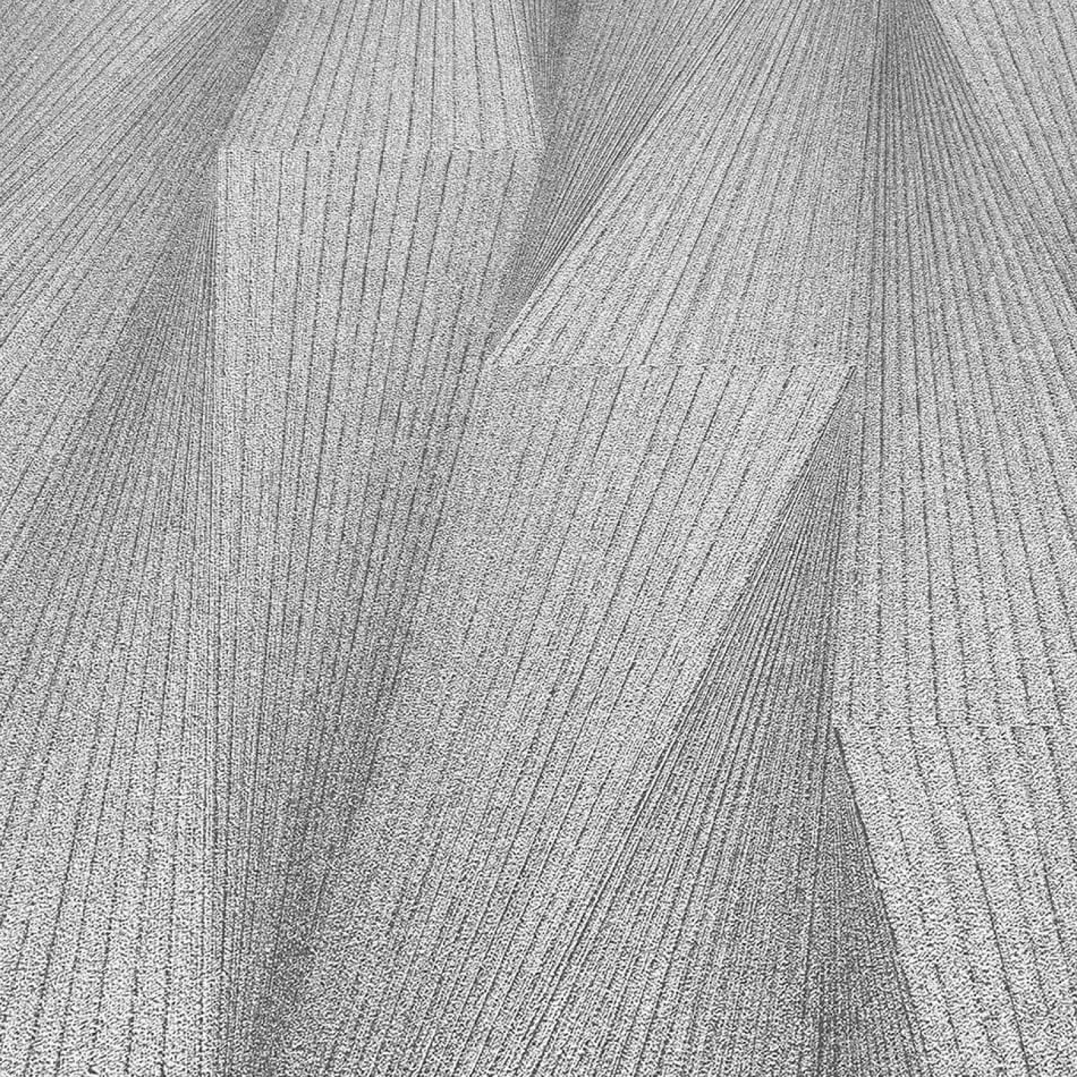 Tapete Guido Maria Kretschmer 3D-Effekt Silber Metallic