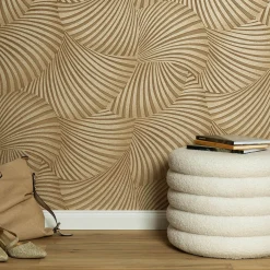 Tapete Guido Maria Kretschmer Fächer Beige Gold 10525-30