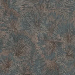 Tapete Guido Maria Kretschmer Floral Grau Kupfer