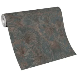 Tapete Guido Maria Kretschmer Floral Grau Kupfer