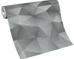 Tapete Guido Maria Kretschmer Dreiecke 3D grau 10216-10