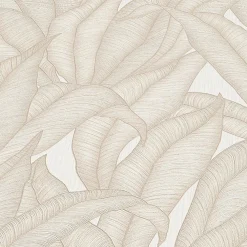 Tapete Guido Maria Kretschmer Blätter Creme Beige