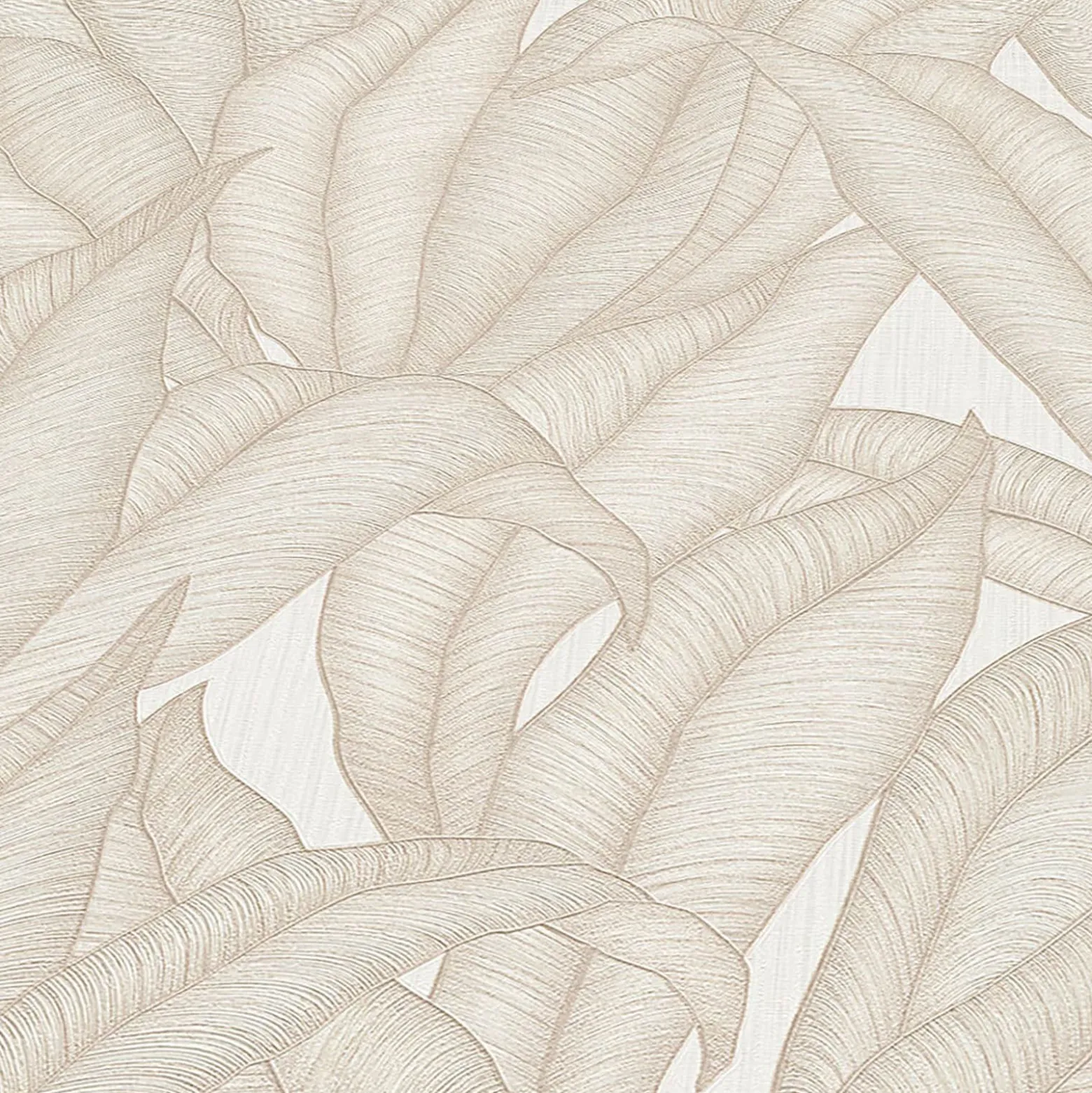 Tapete Guido Maria Kretschmer Blätter Creme Beige