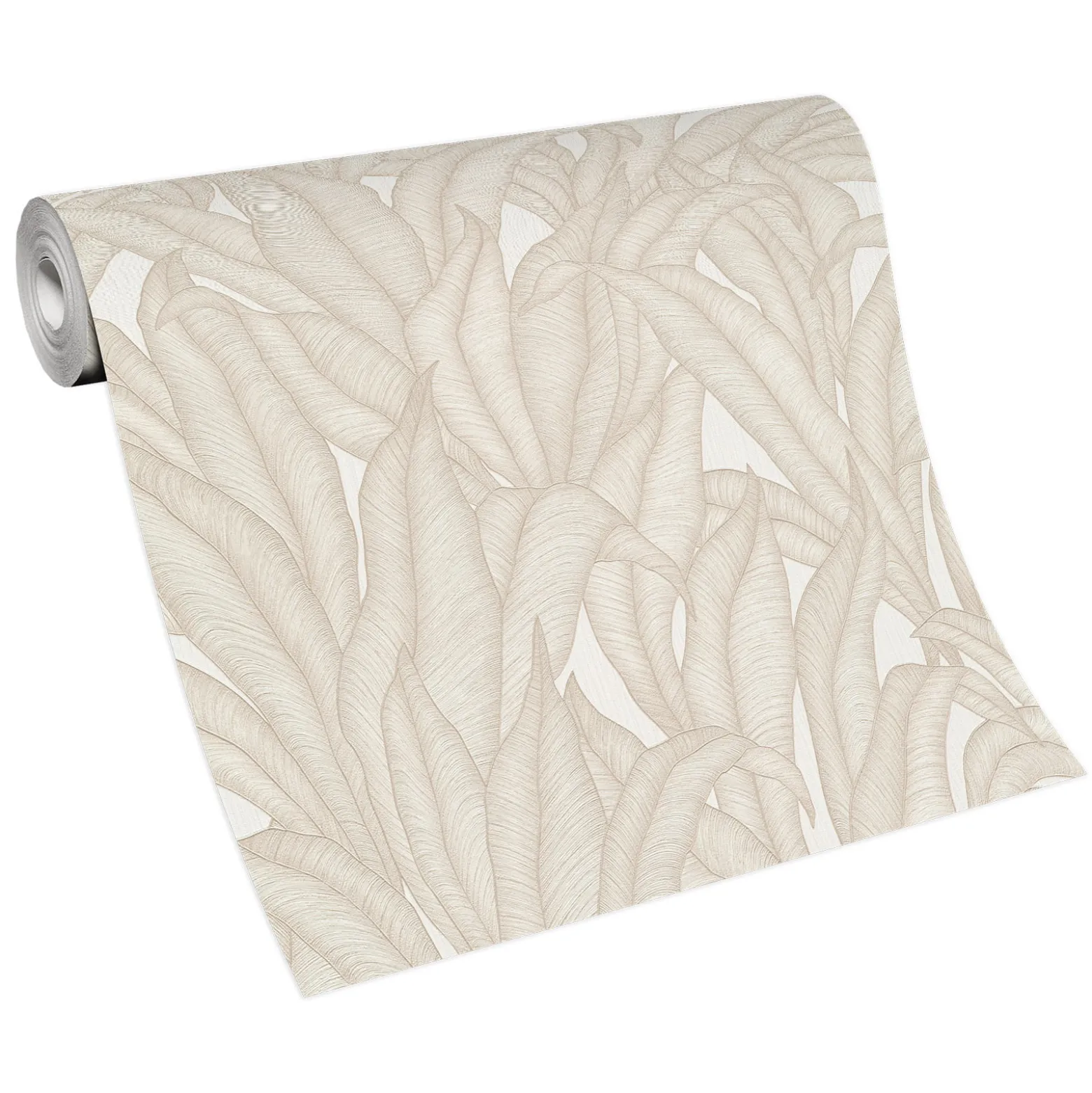 Tapete Guido Maria Kretschmer Blätter Creme Beige