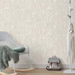 Tapete Guido Maria Kretschmer Blätter Creme Beige
