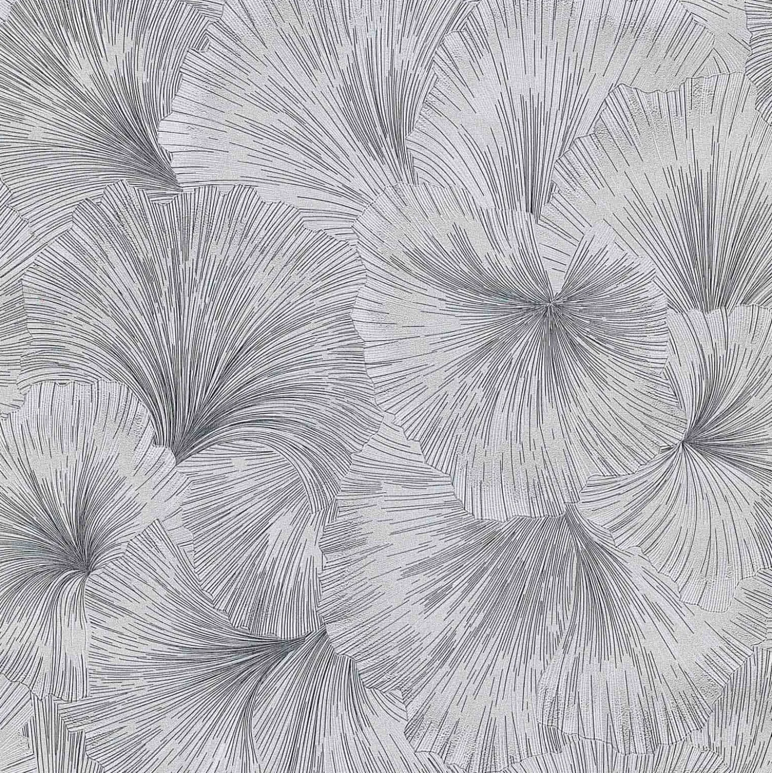 Tapete Guido Maria Kretschmer Floral Silber Metallic