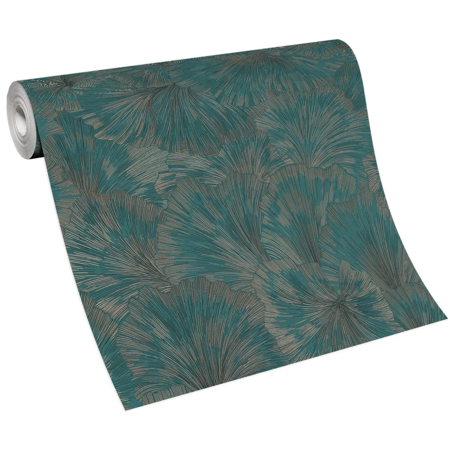 Tapete Guido Maria Kretschmer Floral Petrol Kupfer