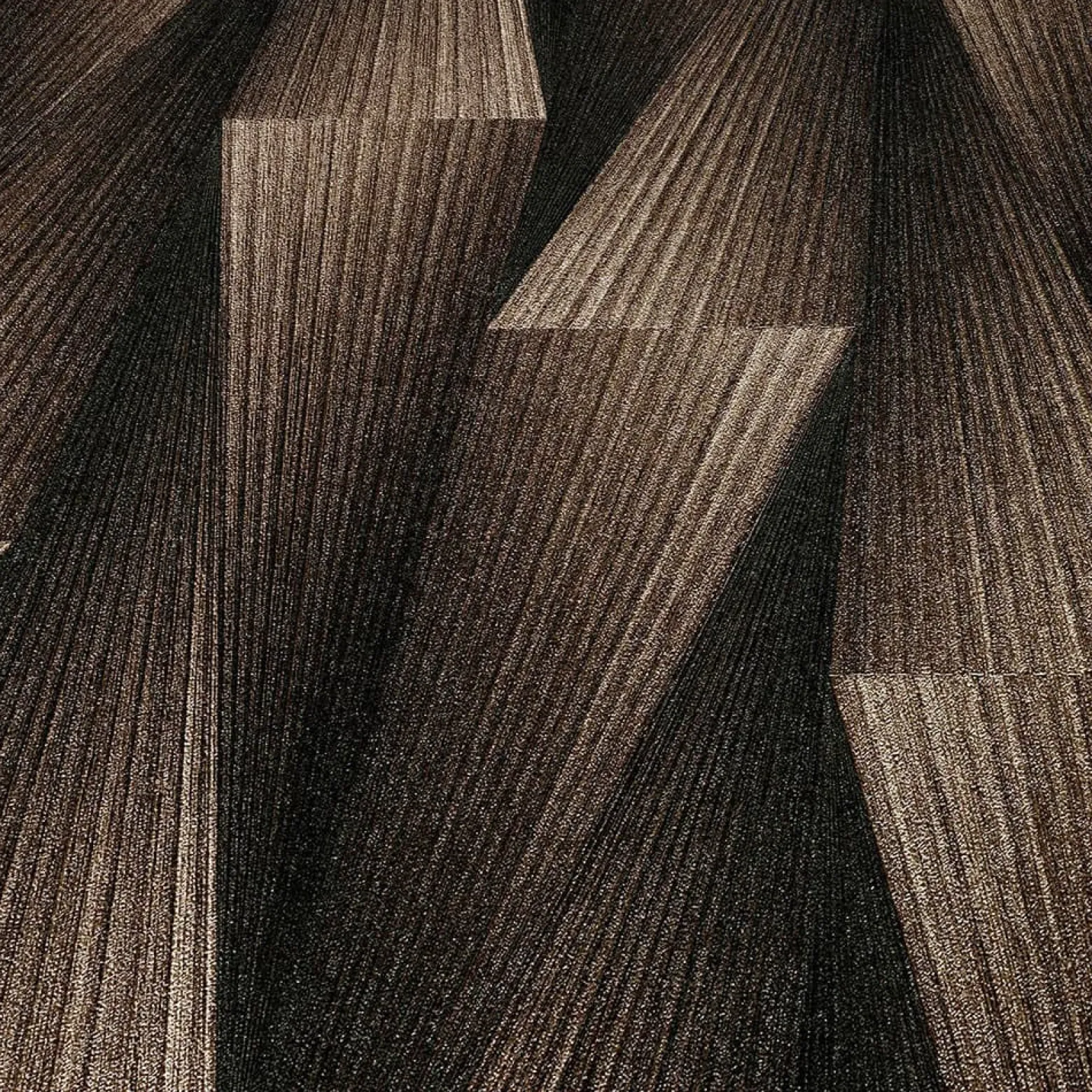 Tapete Guido Maria Kretschmer 3D-Effekt Schwarz Bronze