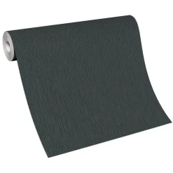 Tapete Guido Maria Kretschmer Uni Linien Schwarz Glitzer